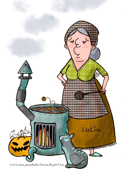 Si us agrada aquesta castanyera de Ia Cuchu (Sonia González) us la podeu descarregar al seu Facebook: www.facebook.com/cuchuilustracion